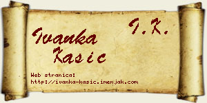 Ivanka Kašić vizit kartica